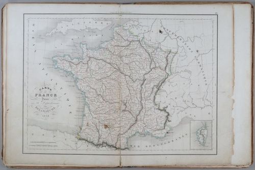 E231 - Map of France 1838 - i1628
