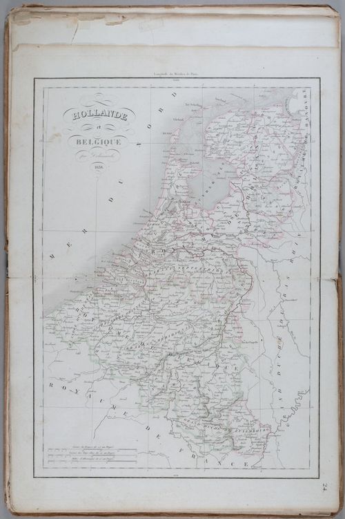 E231 - Map of Holland and Belgium 1838 - i1629