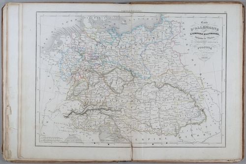 E231 - Map of Germany of the Austrian Empire 1838 - i1630