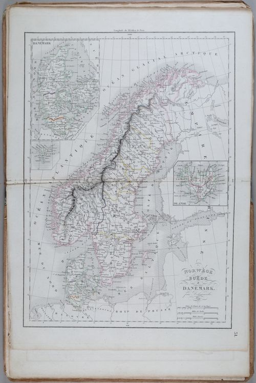 E231 - Map of Norway and Denmark 1838 - i1636