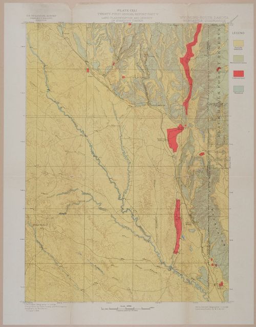 E239 - Land Classification and Density of Standing Timber,  Wyoming - South Dakota Newcastle Quadrangle - i1848