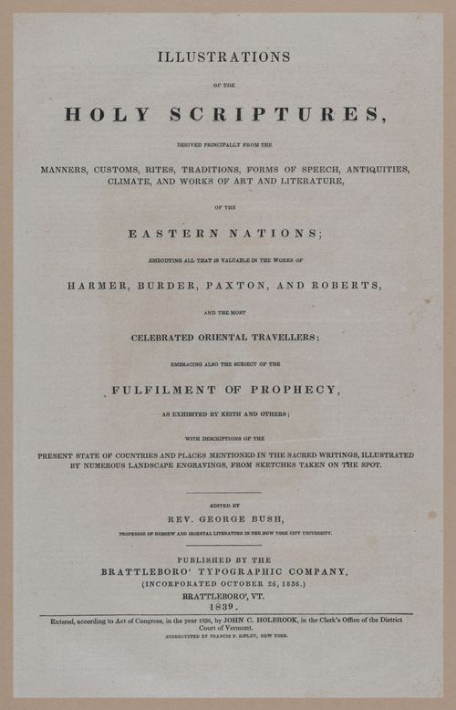 E250 - Illustrations of the Holy Scriptures 19th Century - 2143