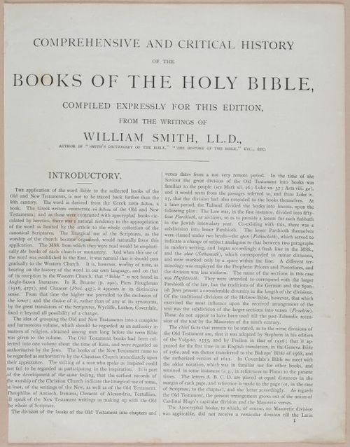 E251 - Pictorial Family Bible - 19th Century - i2411