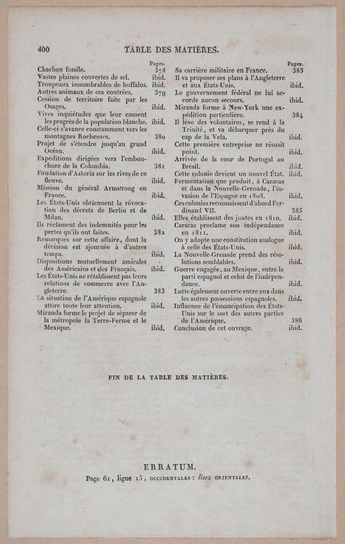 E255 - Etas Unis, 1837 - 3045