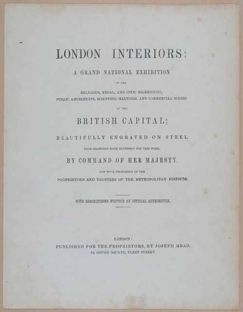 E259 - London Interiors - mid-18th Century - 3302