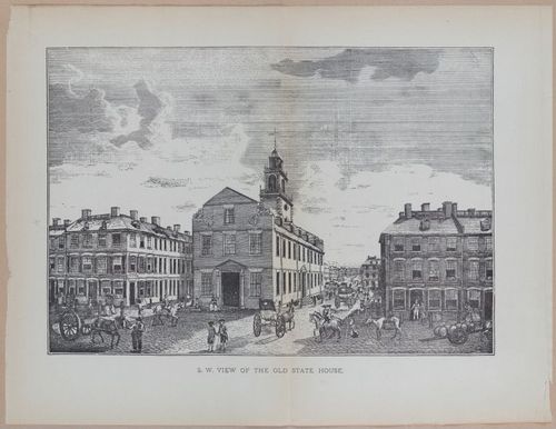E262 - Antique Views of Ye Towne of Boston - 1882 - i3613 - 3614