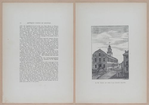 E262 - Antique Views of Ye Towne of Boston - 1882 - i3616 - 3617