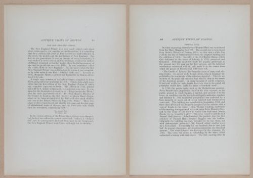 E262 - Antique Views of Ye Towne of Boston - 1882 - i3626 - 3627