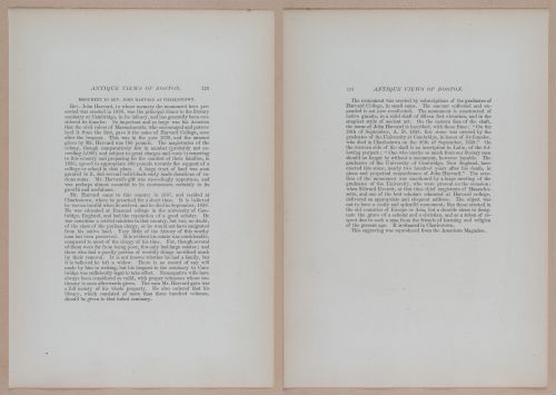 E262 - Antique Views of Ye Towne of Boston - 1882 - i3643 - 3644