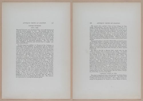 E262 - Antique Views of Ye Towne of Boston - 1882 - i3646 - 3647