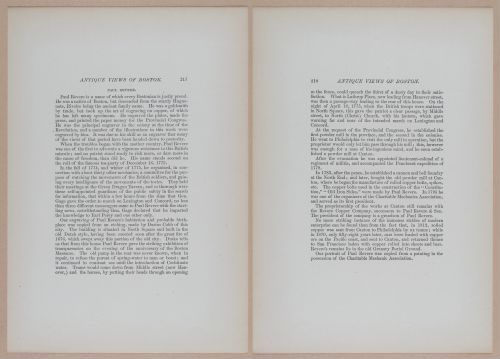 E262 - Antique Views of Ye Towne of Boston - 1882 - i3715 - 3716