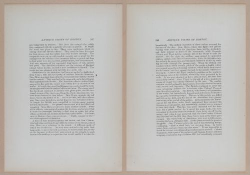 E262 - Antique Views of Ye Towne of Boston - 1882 - i3743 - 3744