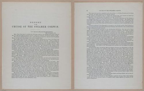 E266 - Report of the Cruise of the Steamer Corwin in the Arctic Ocean - 1885 - 3996-3997