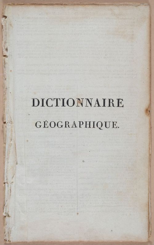 E272 - Dictionaire Geographique - 4538