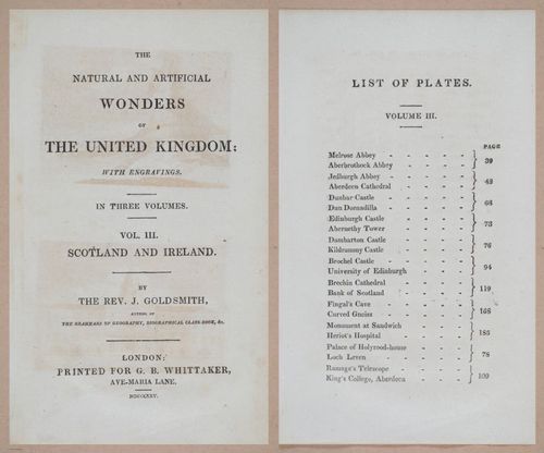 E275 - The Natural and Artificial Wonders of the United Kingdom - 1825 - i4719-4720