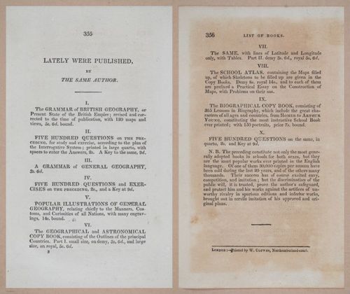 E275 - The Natural and Artificial Wonders of the United Kingdom - 1825 - i4762-4763