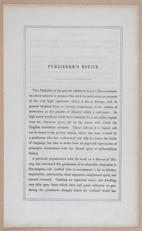 E293 - History of Revolutions in Europe 1850 - i5940