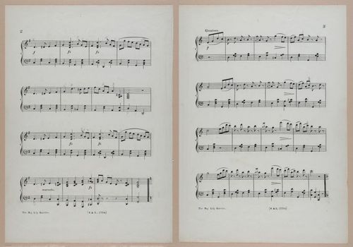 E300 - Sheet Music Scottish Lancers - i6648-6649