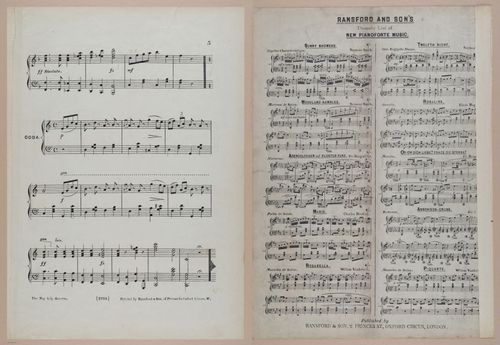 E300 - Sheet Music Scottish Lancers - i6652-6653