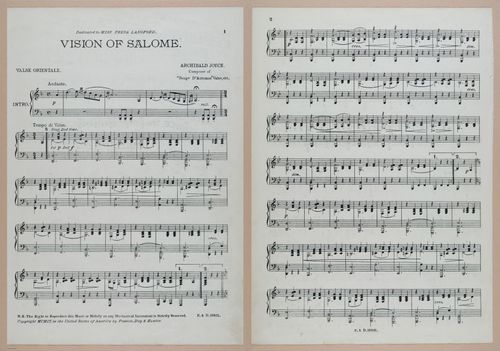 E300 - Sheet Music Scottish Lancers - i6693-6694