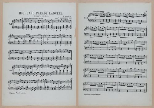 E300 - Sheet Music Scottish Lancers - i6804-6805