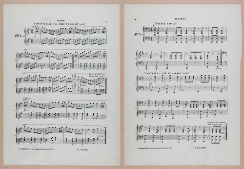E300 - Sheet Music Scottish Lancers - i6827-6828