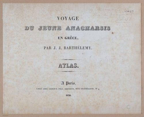 E302 - Voyage De Jeune Anacharsis 1830 - 6027