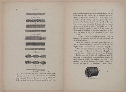 E304 - Traite de la Dentelle Irlandaise (Irish Lace Patterns) 1870 - 7372-7373
