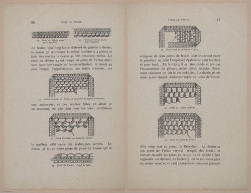 E304 - Traite de la Dentelle Irlandaise (Irish Lace Patterns) 1870 - 7384-7385