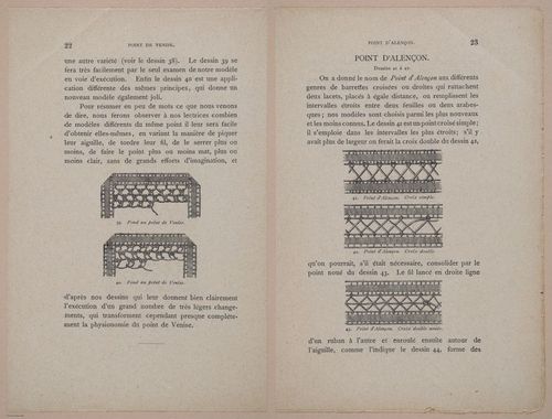E304 - Traite de la Dentelle Irlandaise (Irish Lace Patterns) 1870 - 7386-7387