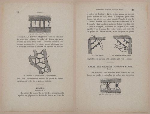 E304 - Traite de la Dentelle Irlandaise (Irish Lace Patterns) 1870 - 7390-7391