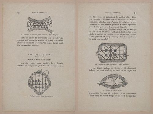 E304 - Traite de la Dentelle Irlandaise (Irish Lace Patterns) 1870 - 7394-7395