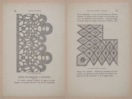 E304 - Traite de la Dentelle Irlandaise (Irish Lace Patterns) 1870 - 7402-7403
