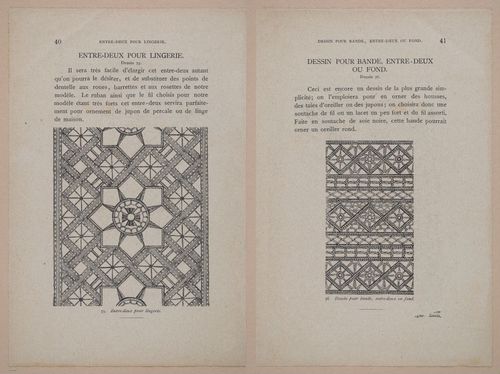 E304 - Traite de la Dentelle Irlandaise (Irish Lace Patterns) 1870 - 7404-7405