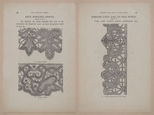 E304 - Traite de la Dentelle Irlandaise (Irish Lace Patterns) 1870 - 7408-7409