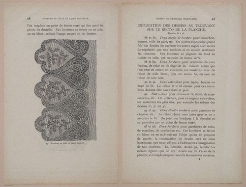 E304 - Traite de la Dentelle Irlandaise (Irish Lace Patterns) 1870 - 7412-7413