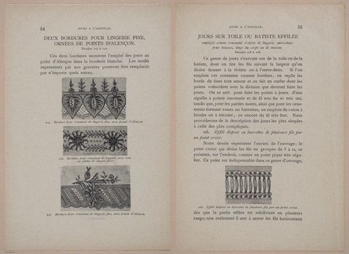 E304 - Traite de la Dentelle Irlandaise (Irish Lace Patterns) 1870 - 7418-7419