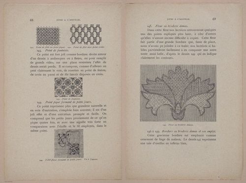 E304 - Traite de la Dentelle Irlandaise (Irish Lace Patterns) 1870 - 7432-7433