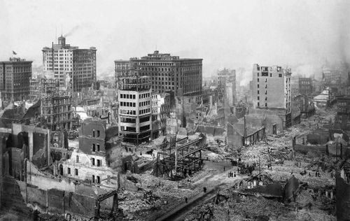 E50 - SF 1906 Earthquake at Grant and Post Avenues