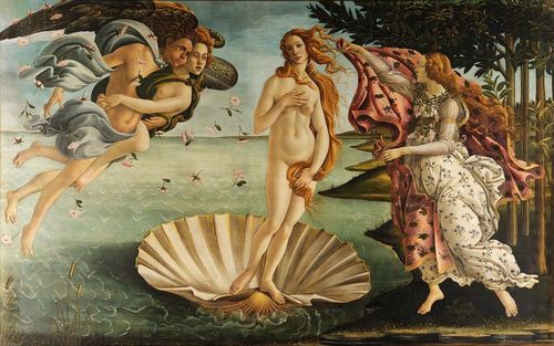 The Birth of Venus, Sandro Botticelli, 1484-1486 - from Tom Bottern