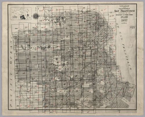 San Francisco key map - Harrison Ryker - 1937