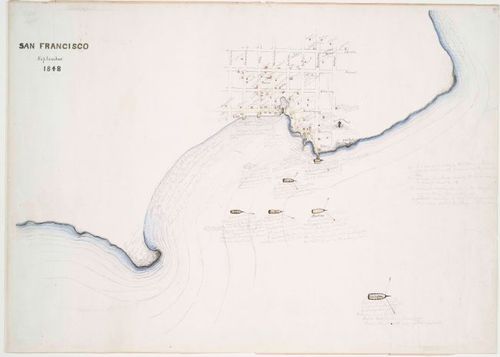San Francisco Harbor - Augustus Harrison - 1848