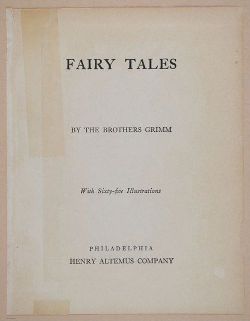 E328 - Fairy Tales by the Brothers Grimm - i10033