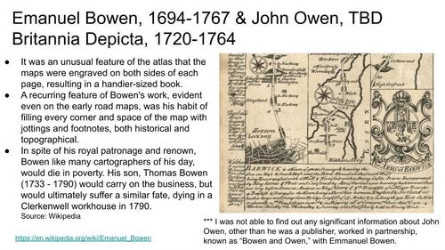 E127.D12 - 1720 Britannia Depicta by Ogilby, Bownen & Owen