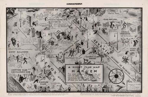 E316 - A Night-Club Map of Harlem - Elmer Simms Campbell -1933 - (Chiaka Leilah Duruaku)
