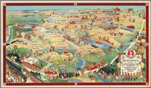 E316 - Great Northern Recreational Map - Joe Scheuerle - 1925 (John Skavlem)