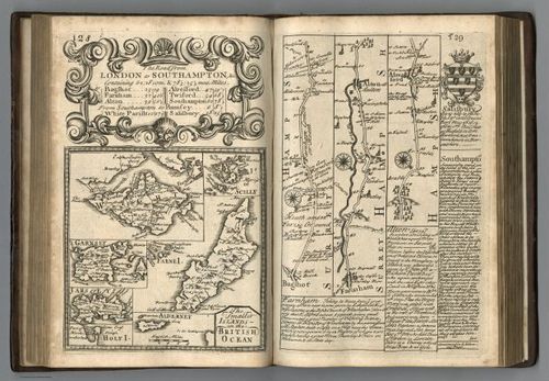 E127.070 -Road from London to Southampton. Smaller Islands in the British Ocean.