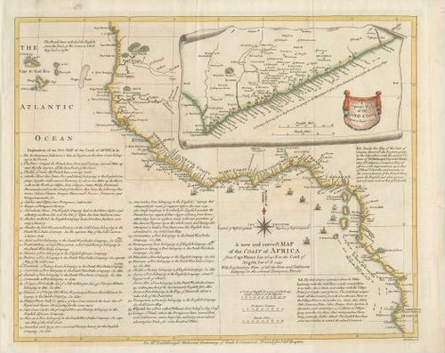 E68 - Coast of Africa Map - 1755