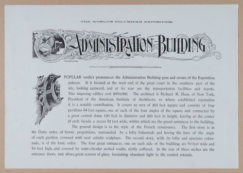 E338 - Chicago World's Fair - 1892 - i10692