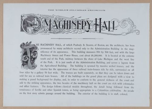 E338 - Chicago World's Fair - 1892 - i10703